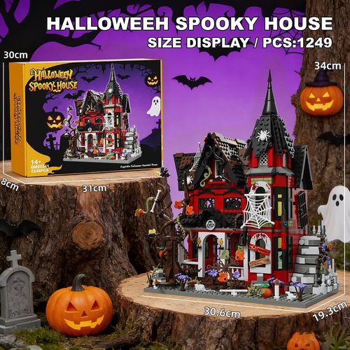Halloween Haunted House Building Blocks Set 1249 PCS — image 7