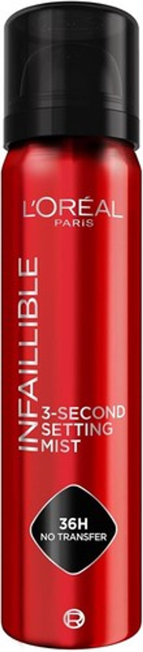 L'Oréal Paris Setting Spray, Infallible 3-Second Makeup Mist for Face, 75ml