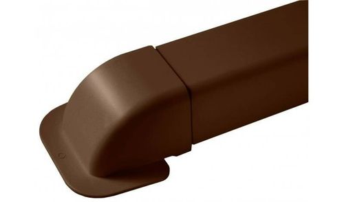 Durable Plastic Air Con Trunking Corner Elbow Brown 80x60 Connector FREE P&P — image 1