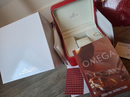 Authentic OMEGA Presentation Watch Box Case Accessories Set ONLY - NO WATCH — image 6