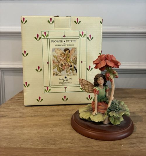 Flower Fairies - The Geranium Fairy Figurine - Border Fine Arts - with box