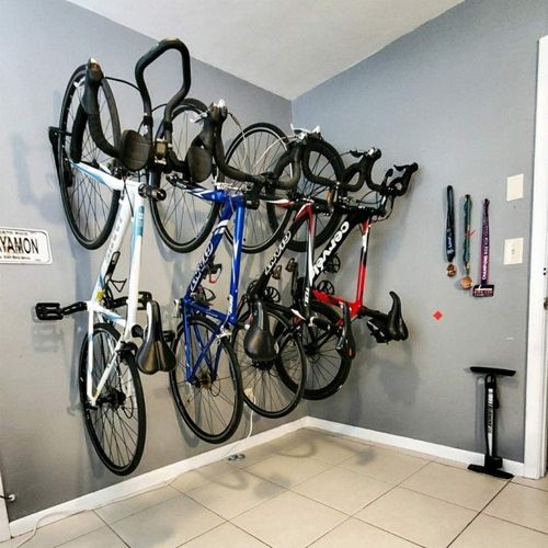 4x Bike Wall Mount Storage Rack Hooks Bicycle Hanger Garage Steel Holder UK — image 14