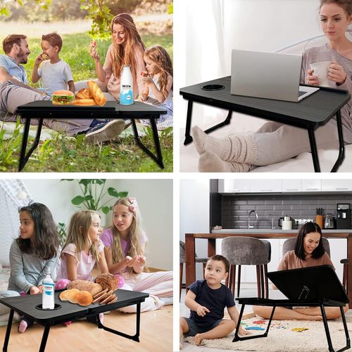 Folding Laptop Table Stand Bed Tray Sofa Lap Breakfast Portable Computer Desk UK — image 16