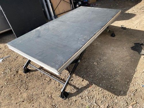 CPS 2m x 1m Adjustable Stage Platform Folding Legs Event Staging Podium