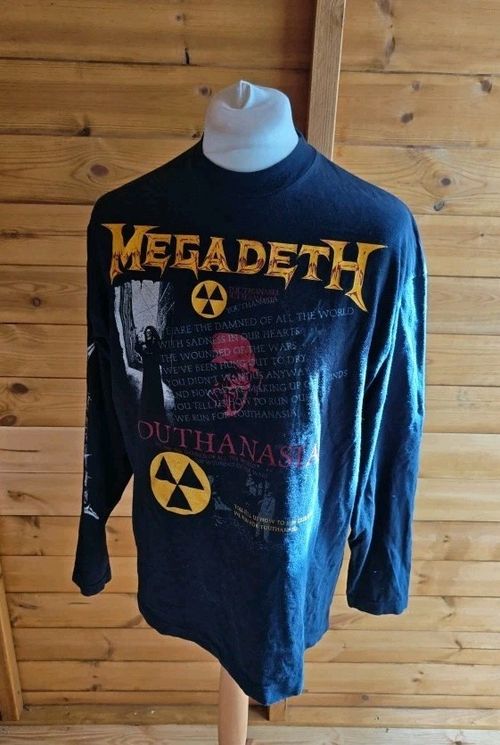 Megadeth Original 1995 Shirt Long Sleeve | Vintage Pullover | Large — image 1