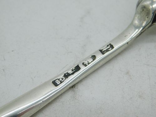 George III Sterling Silver Bone Marrow Scoop Spoon Antique 1776 London — image 5