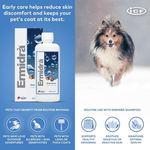 Ermidra Dog & Cat Shampoo, Moisturising Wash for Dry Itchy Skin, 250 Ml — image 5