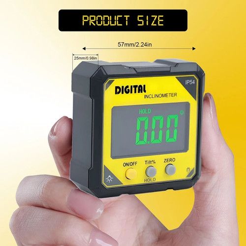 Digital Angle Finder Laser Level Inclinometer Protractor Gauge Magnetic Base LCD