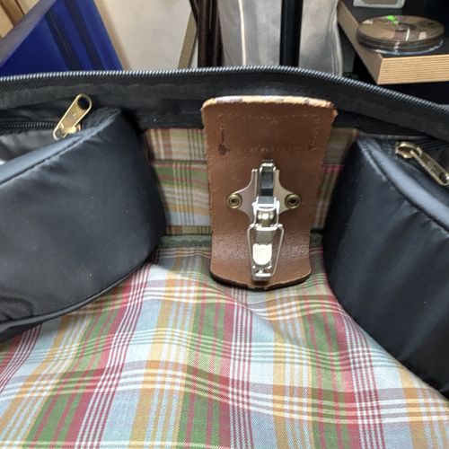 vintage Mulberry Scotchgrain garment travel bag / suit carrier Leather — image 17