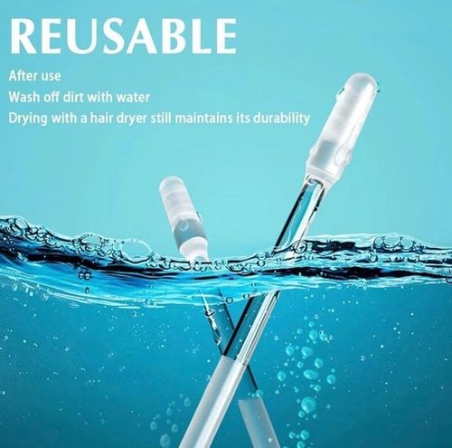 Reusable Plastic Adhesive Ear Cleaner Ear Wax Pick Stick Blue/Clear Unisex — image 7