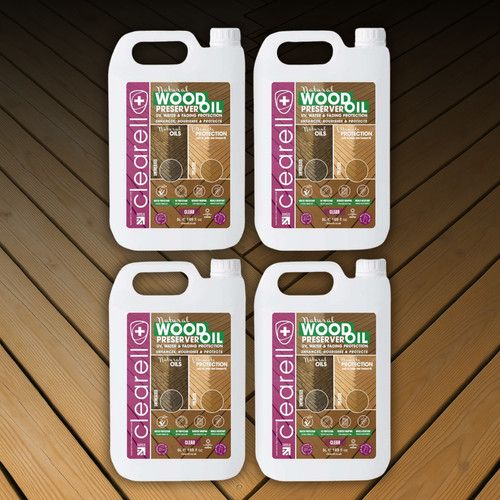 Clearell 20L WOOD PRESERVER OIL | Clear Natural Water UV Protection 20 Litres