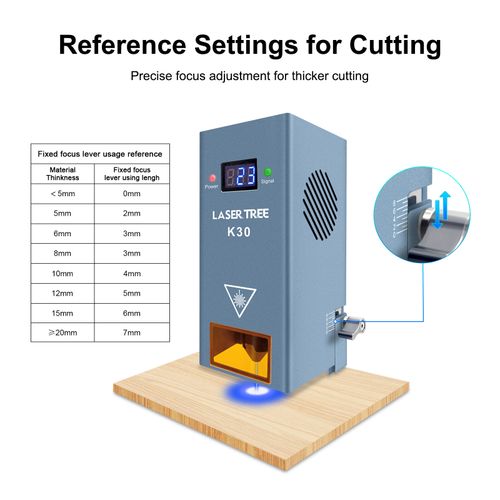 K30 30W Optical Power Laser Module Head for Engraver Cutting DIY — image 9
