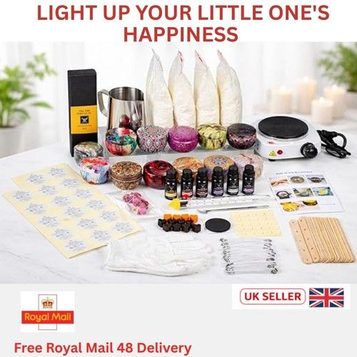 126 Piece DIY Candle Making Kit Wicks Dyes Fragrances Wax Melter Tools Gift Set