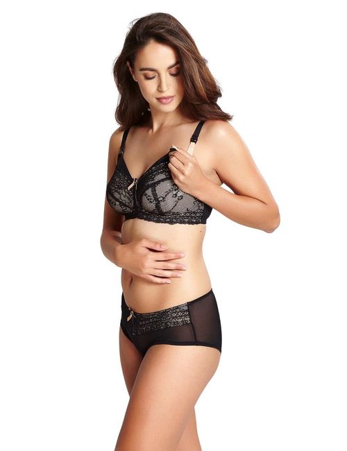 34E Panache Sophie Nursing Bra 5821 Non-Wired Drop Cup Womens Breastfeeding Bras — image 6