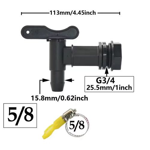REPLACEMENT WATER BUTT/ BARREL TAP/ HOZELOCK COMPATIBLE/ BEER HOME BREW TAP