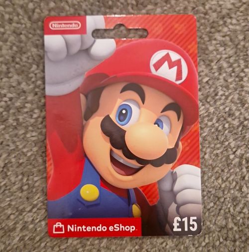 Nintendo eShop Prepaid Card £15 UK for Nintendo Switch Scratch-Off Code — image 1