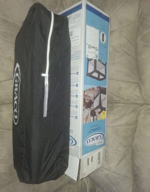 Graco Portable Travel Cot Rectangle Mesh Black/Grey 9E889BGREU — image 2