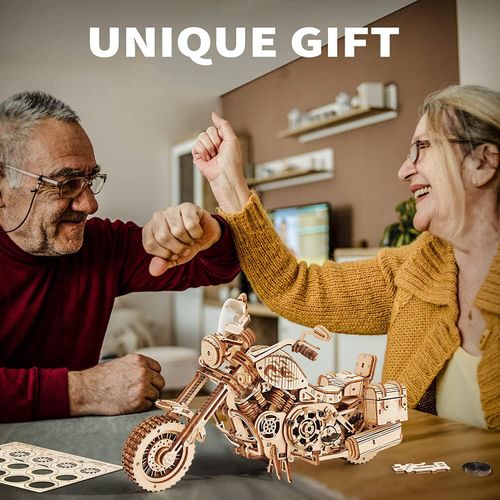 ROKR 3D DIY Wooden Motorcycle Model Building Kit Puzzle Kids Gift Assembly Toy — image 7