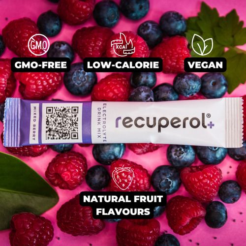 Recuperol Electrolytes Powder Rehydration & Recovery Drink Mix, Natural Flavours — image 2
