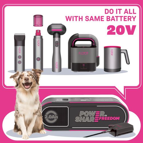 Pet Grooming FLOOF 2-in-1 Groom & Clean Bundle 2.0Ah Battery & Control Hub — image 14