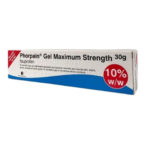 Phorpain 10% Anti Inflammatory Sprains Pain Relief Gel - 30g — image 2