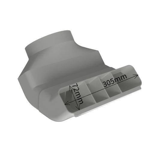 XXL High Flow Air Con Window Vent Adapter Connector AC 150mm 5.9" — image 3