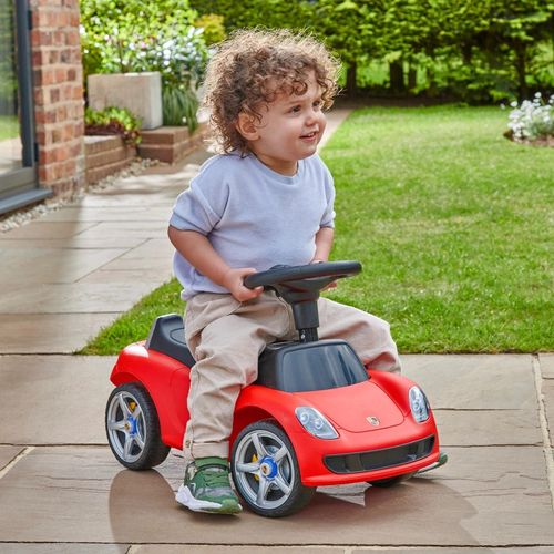 Porsche Ride On Push Along Car Silent Wheels Working Horn Kids Fun Play Toy Gift — image 3