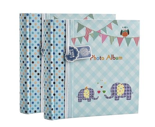 Photo album 6x4'' x 200 photos slip in memo album baby boy or girl album x 2