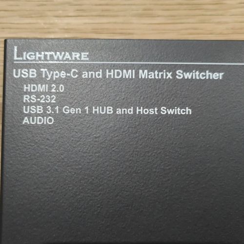 Lightware UCX USB-C & HDMI 2.0 Matrix Switcher 2x2  RS-232 With PSU Tested — image 2