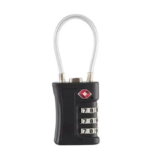 TSA Approved Combination Padlock 3 Digit Wire Lock TSA Lock TSA Cable Travel
