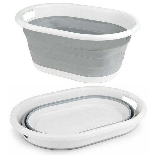 LARGE POP UP FOLDING COLLAPSIBLE LAUNDRY BASKET SPACE SAVING CLOTH WASHING BIN — image 3