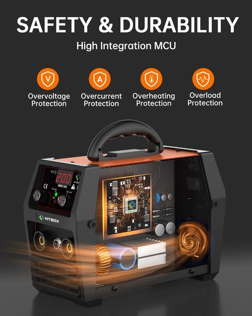 3 IN 1 MIG WELDER INVERTER 200A DC MMA GASLESS TIG ARC MIG WELDING MACHINE 230V — image 4