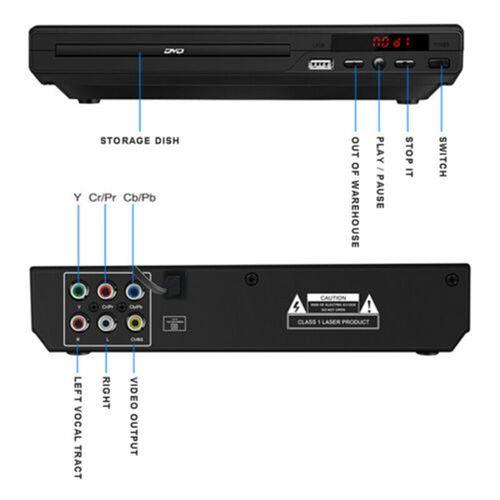 Multi‑Region DVD Player TV, Supports CD VCD RW Disc, USB Jack & Remote Control — image 8