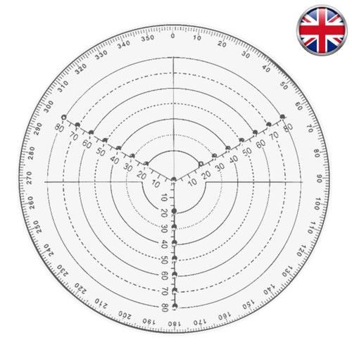 Clear Acrylic Round Center Finder Compass Circle Gauge for Wood Turning Drawing