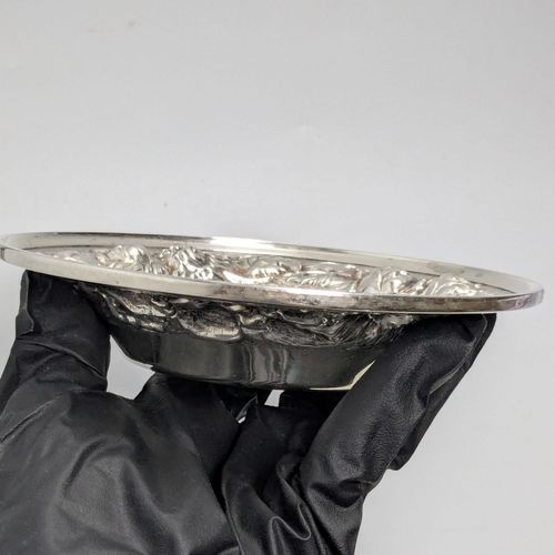 Stieff Sterling Silver Rose repousse bon bon small dish — image 9