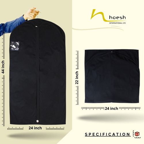 Hoesh Waterproof Breathable Cotton Dress Suit Carrier Cover Garment Travel Bags — image 2