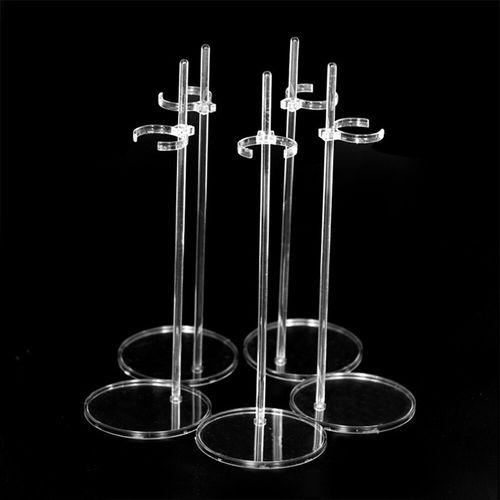 5PCS Transparent Stand Set Model Toy Prop Up Easy Support Mini Doll — image 1