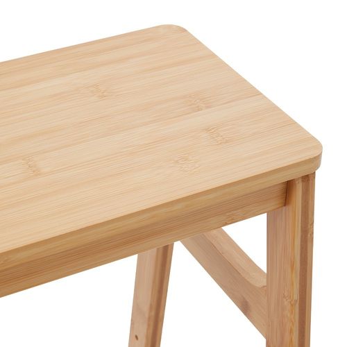 Folding Wooden Bamboo Step Stool Kitchen Ladder Chair Display Rack 3 in 1 Stool — image 14