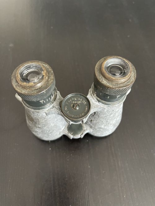 WW1, German, Emil Busch A-G Rathenow, Fernglas 08, Military Binoculars — image 1