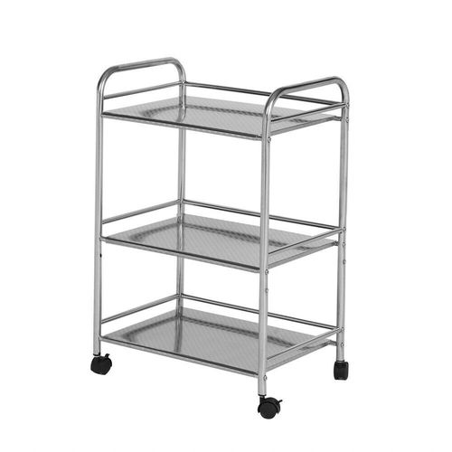 3 Tier Metal Rolling Trolley Cart Beauty Salon Shelf Kitchen Storage Rack — image 6