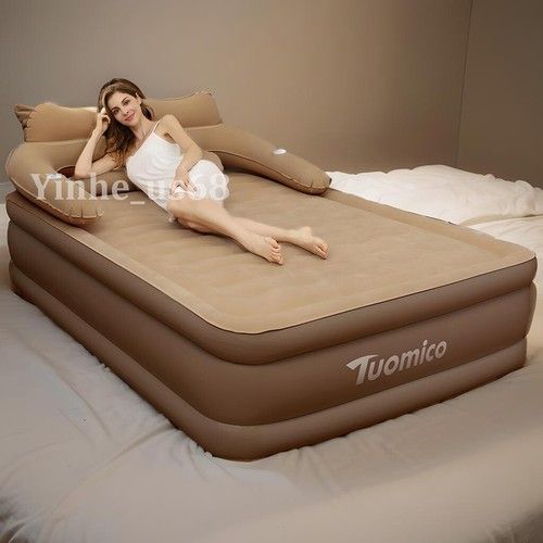 80" Queen Siz Air Sofa Bed Blow Up Mattress Inflatable Bed with Built-in Pump UK