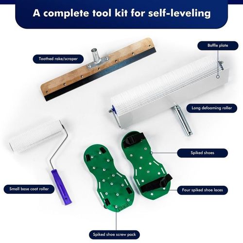 Self-levelling Cement Tool Kit Epoxy Roller Floor Tool Kit Spiked Roller/Shoes — image 6