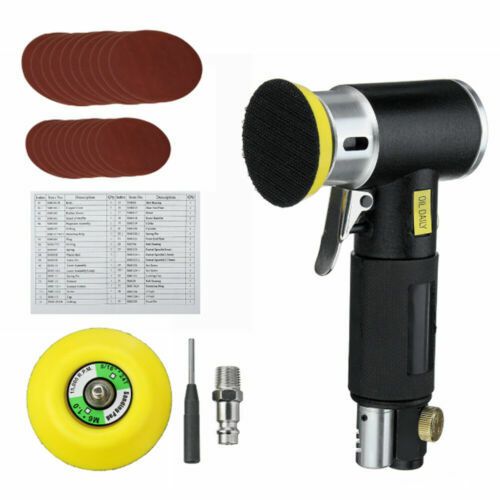 Mini Air Sander 2'' 3'' Dual Action Random Orbital Sander Car Polisher Buffer SV