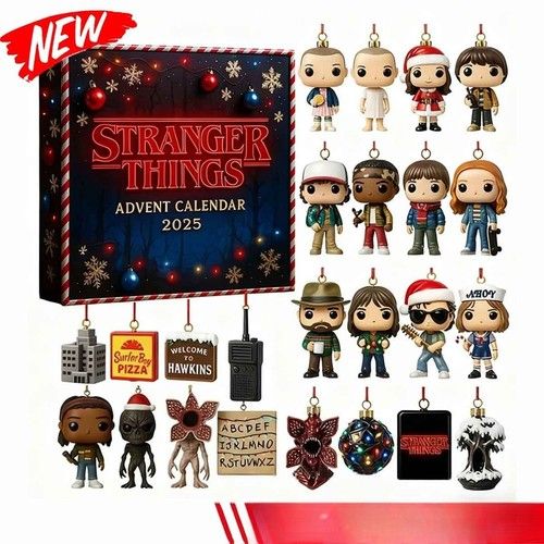 Stranger Things Advent Calendar 2025 Christmas Arrival Calendar/Blind Box Gift~