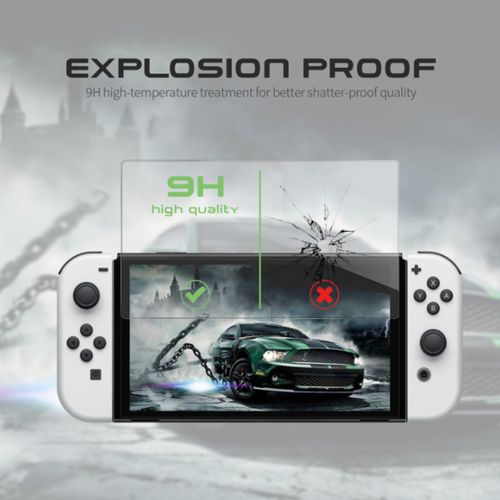 For Nintendo Switch OLED Transparent Clear Shockproof Protective Hard Case Cover — image 5