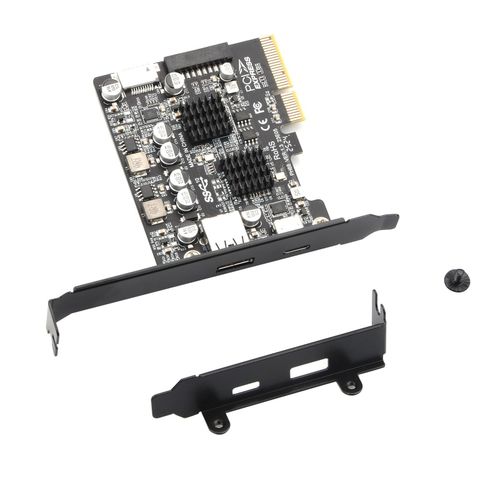 PCIe 3.0 to USB 3.2 Gen2 10Gbps Expansion Card Multiple Interfaces Type A/C/E — image 3