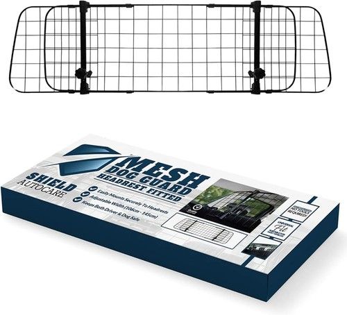Universal Mesh Dog Guard for Car Boot Travel Barrier Heavy Duty Adjustable Pet