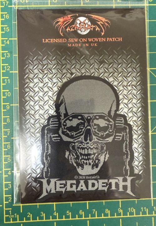 Megadeth Vic Rattlehead Cut Out Woven Sew On Patch Officially Licensed — image 2