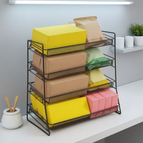 Countertop Storage Rack Slanted Retail Display Stand Easy Access for Pantry — image 5