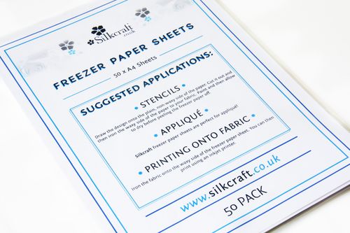 Silkcraft Freezer Paper Sheets x 50 Sheets Approximately - A4 -SIZE BARGAIN — image 1